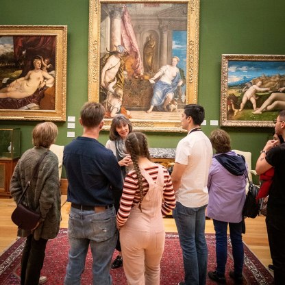 Group visiting in Gallery 7